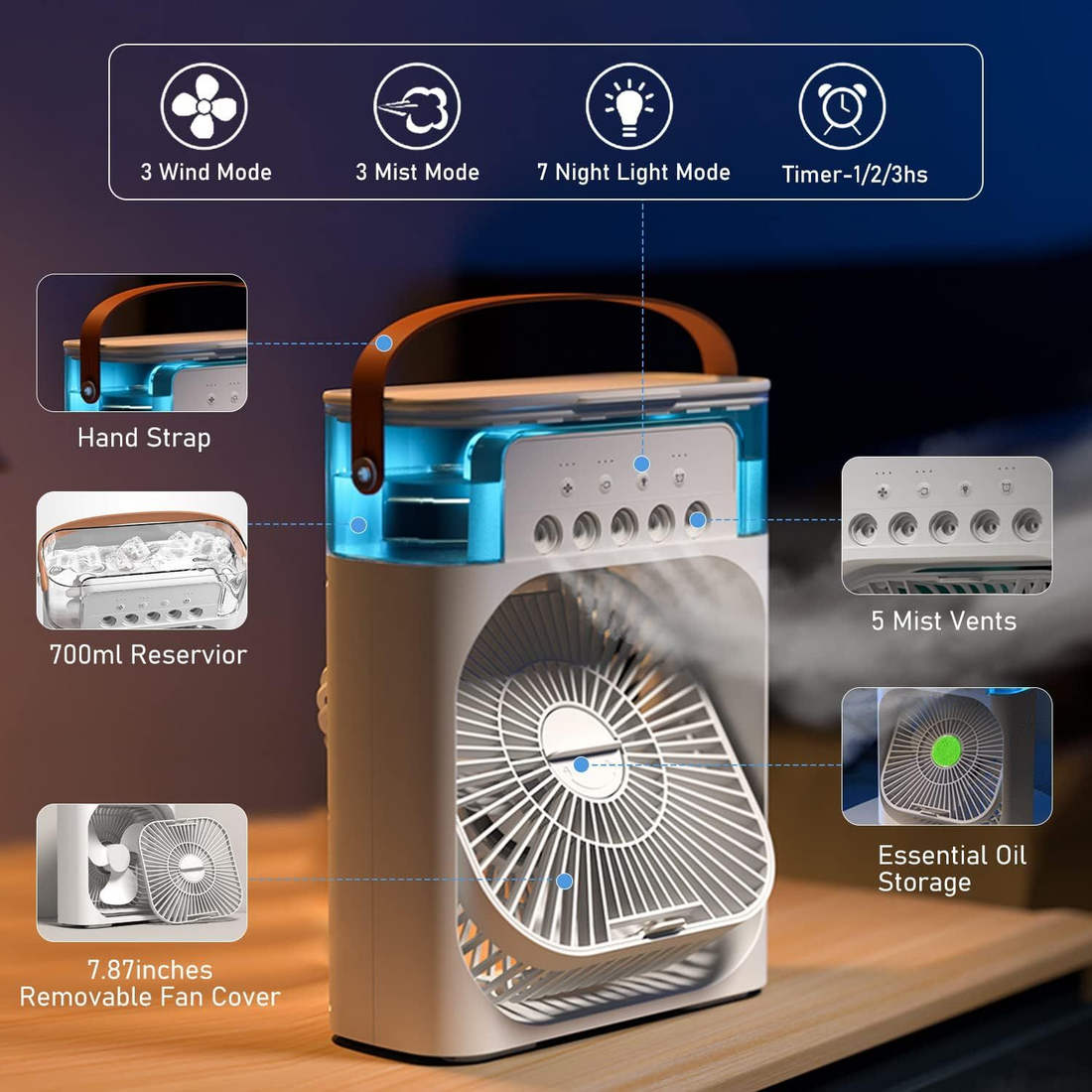 Cooling Fan With Ice